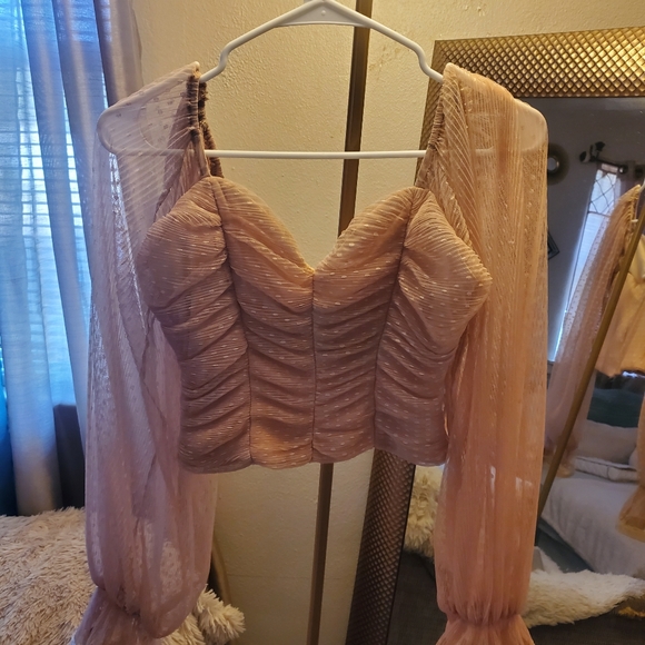 Nude crop top - Picture 2 of 9